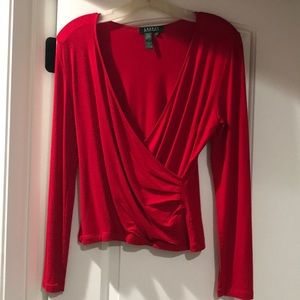 Ralph Lauren Red Blouse